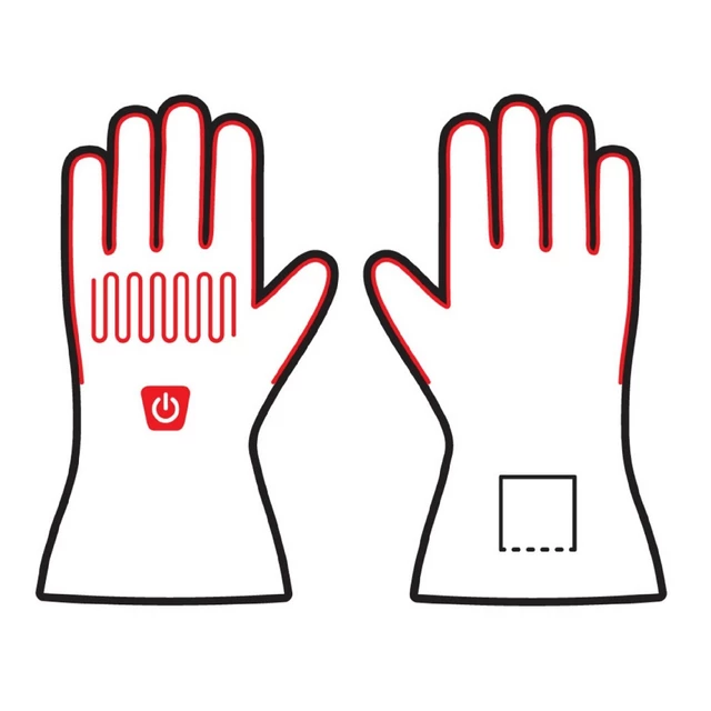 Heated Ski/Motorcycle Gloves Glovii GS8 - Grey