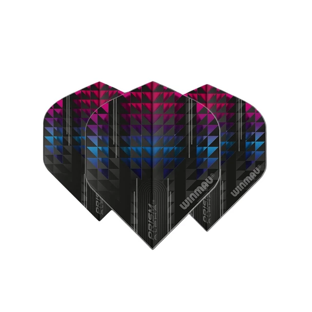 Dart Flights Winmau Prism Alpha - Grey-Black - Blue-Pink