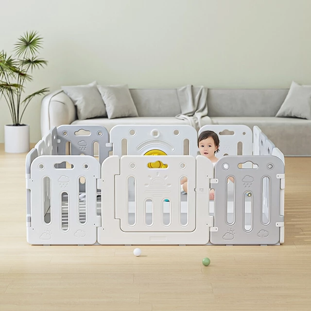 Plastic Playpen inSPORTline Klaudino 12+2 188 x 208 x 66 cm
