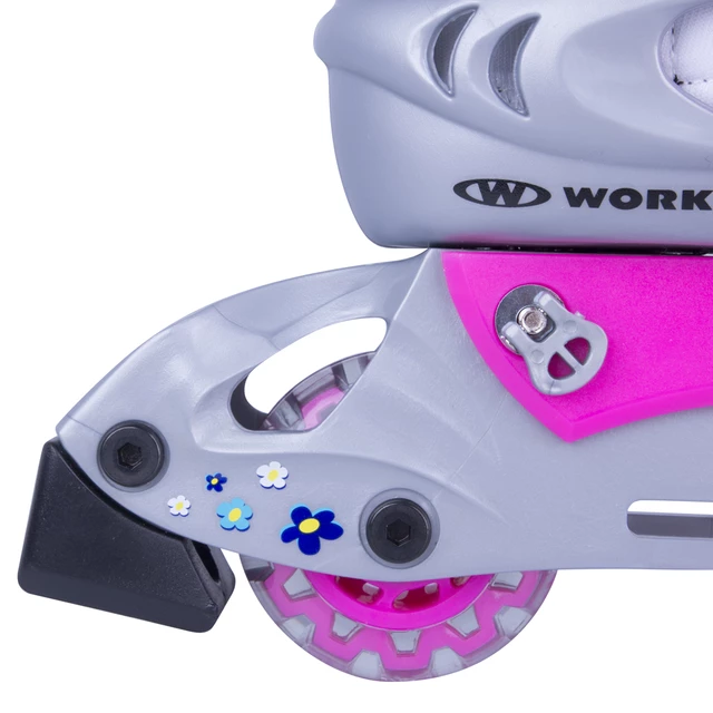 Children’s Inline Skates Set WORKER Polly LED – with Light-Up Wheels
