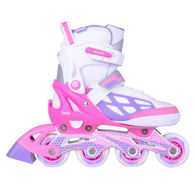 Adjustable Inline skates WORKER Nubila - Pink-Purple-White
