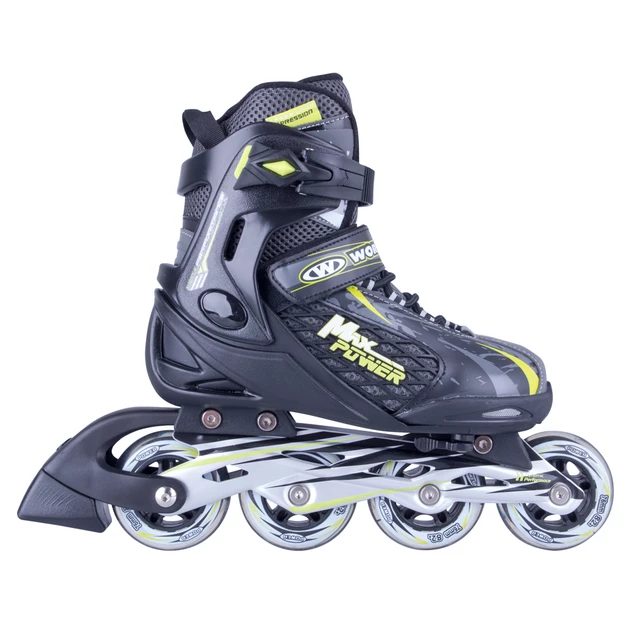 Adjustable Inline skates WORKER Haasiko - Black