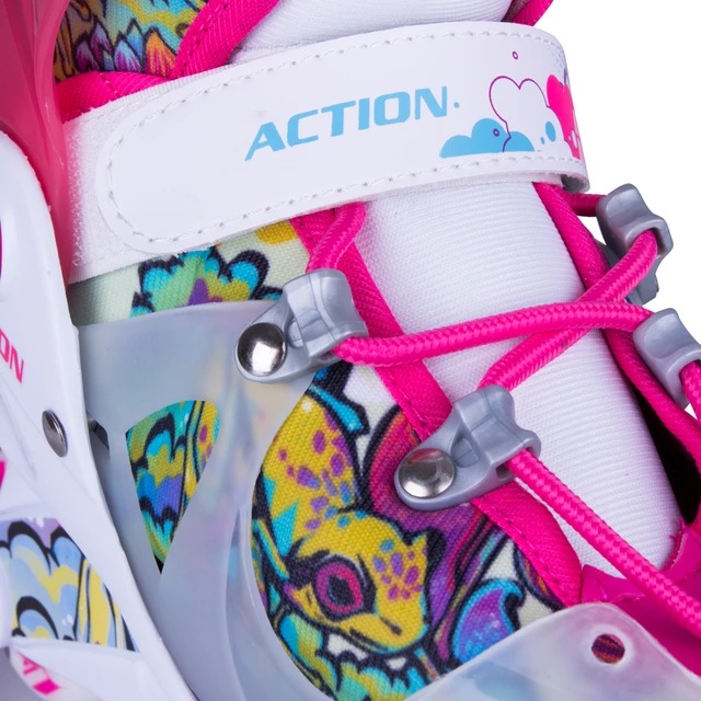 Adjustable Children’s Inline skates with Light-Up Wheels Action Doly