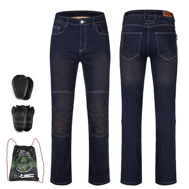 Men’s Moto Jeans W-TEC Pawted - Dark Blue - Dark Blue