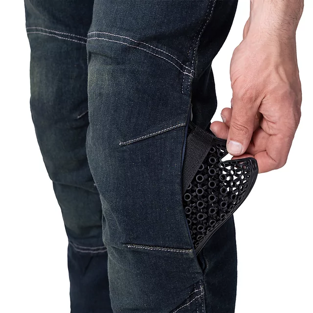 Men’s Moto Jeans W-TEC Pawted - Dark Blue