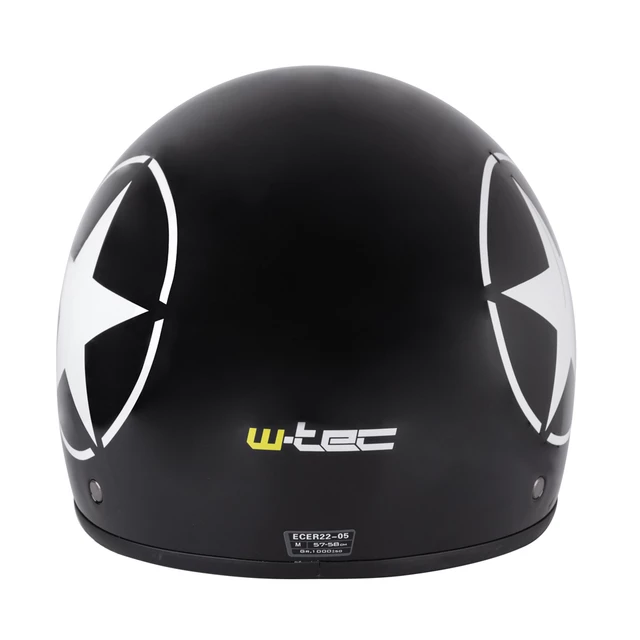 Scooter Helmet W-TEC FS-710S Revolt Black - Black + Star