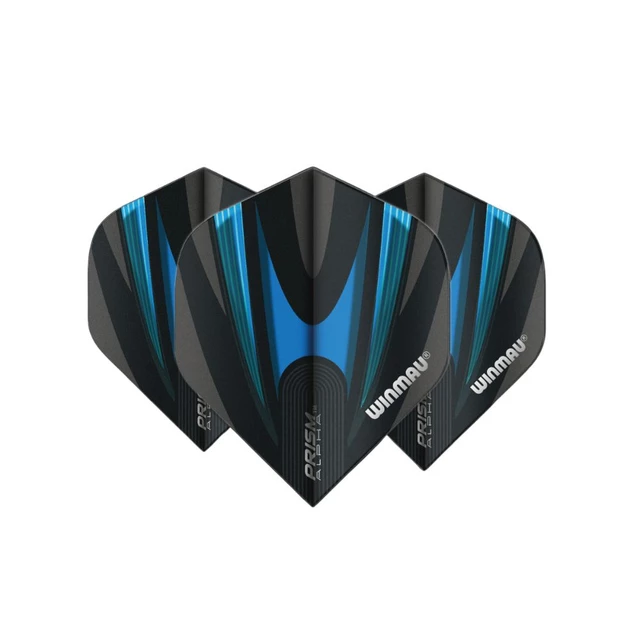 Dart Flights Winmau Prism Alpha - Grey-Black - Blue-Black