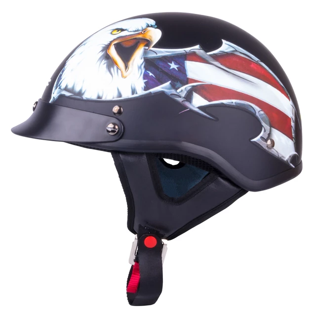 Motorcycle Helmet W-TEC V531 - Black-Eagle