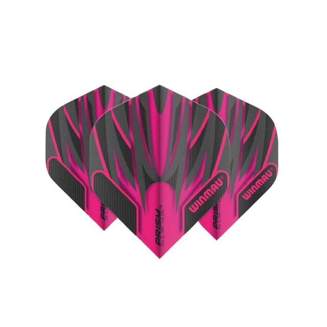 Dart Flights Winmau Prism Alpha - Grey-Black - Pink-Black