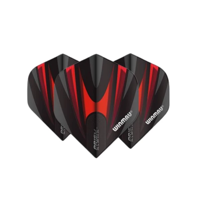 Dart Flights Winmau Prism Alpha - Grey-Black - Red-Black