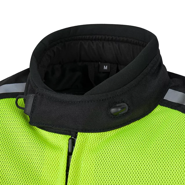 Men’s Summer Motorcycle Jacket W-TEC Saigair - Fluo Yellow-Gray