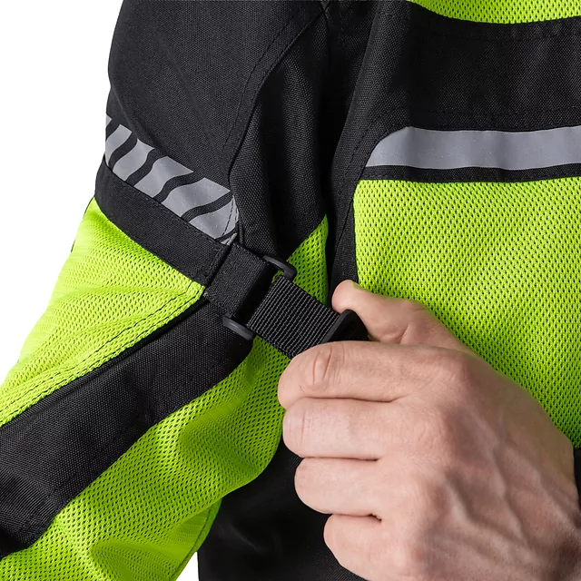 Men’s Summer Motorcycle Jacket W-TEC Saigair - Fluo Yellow-Gray