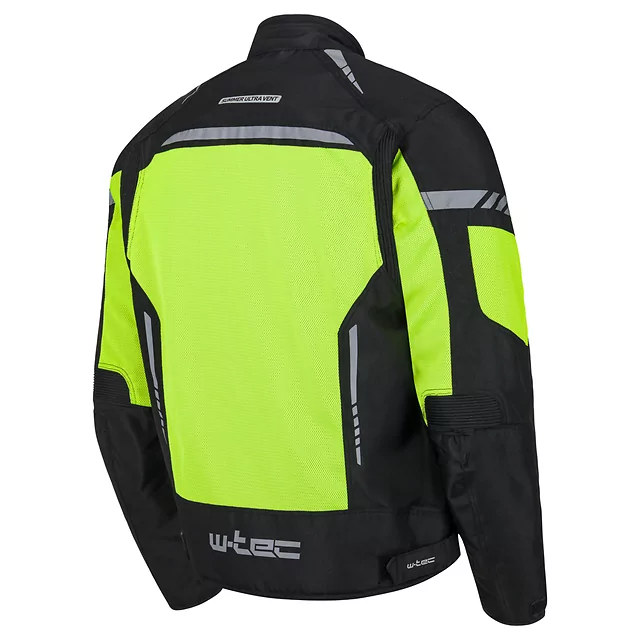 Men’s Summer Motorcycle Jacket W-TEC Saigair - Fluo Yellow-Gray