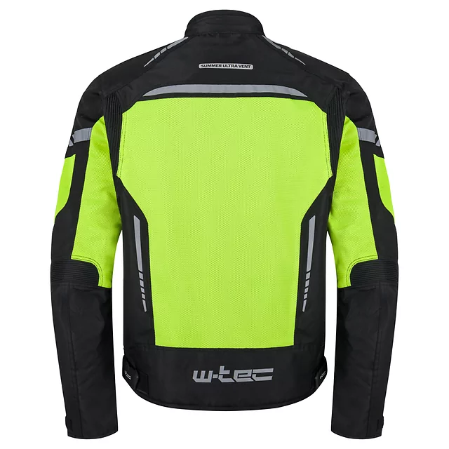 Men’s Summer Motorcycle Jacket W-TEC Saigair - Fluo Yellow-Gray