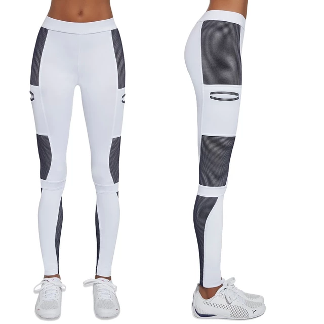 Women’s Sports Leggings BAS BLACK Passion - White-Blue - White-Blue