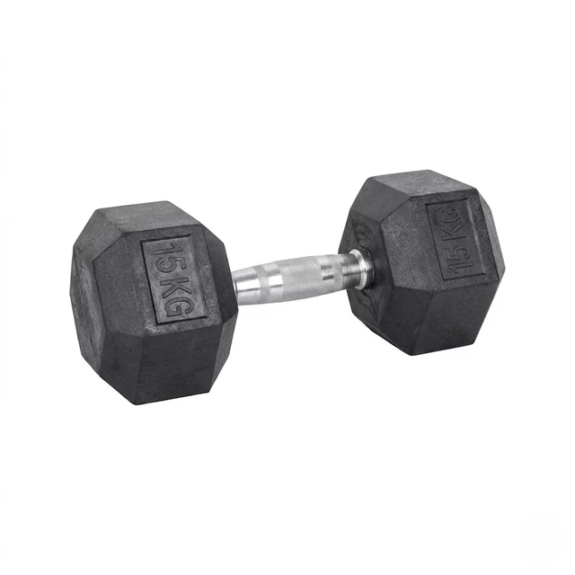 Hex Dumbbell inSPORTline Hexsteel 15 kg
