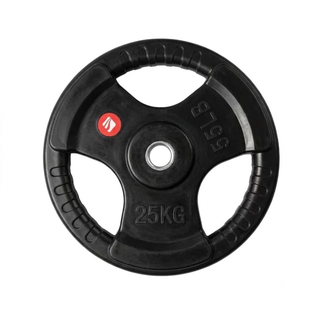 Rubber-Coated Weight Plate inSPORTline Graton 25 kg 30 mm