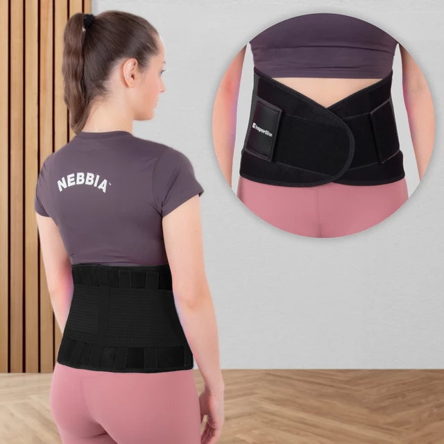 Neoprene Belt inSPORTline Waistrim - Blue - Black