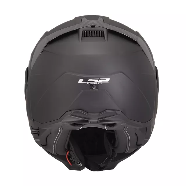 Flip-Up Motorcycle Helmet LS2 FF910 Advant II Solid Matte Black P/J