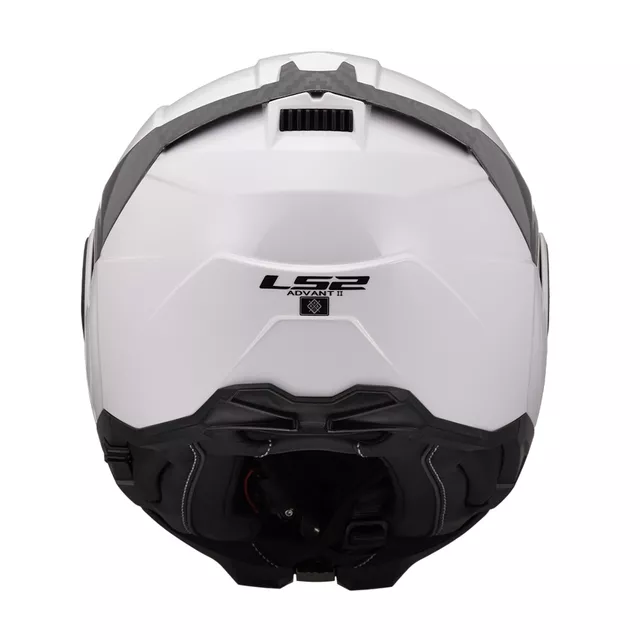 Flip-Up Motorcycle Helmet LS2 FF910 Advant II Solid White P/J