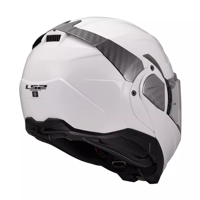 Flip-Up Motorcycle Helmet LS2 FF910 Advant II Solid White P/J