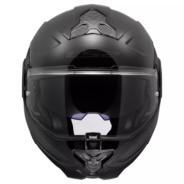 Flip-Up Motorcycle Helmet LS2 FF910 Advant II Solid Glossy Black P/J