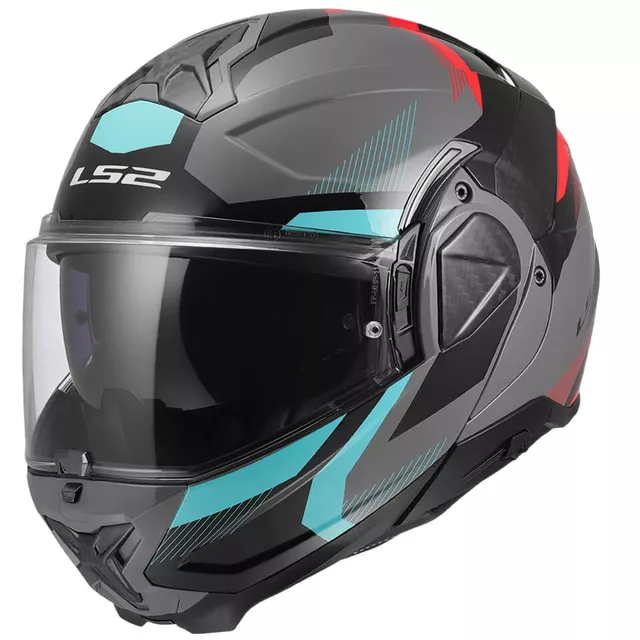 Flip-Up Motorcycle Helmet LS2 FF910 Advant II Triple Nardo Gray P/J