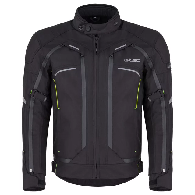 Men’s Motorcycle Jacket W-TEC Progair - Black-Fluo