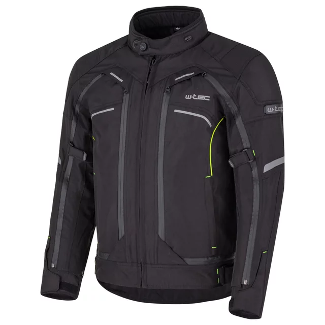 Men’s Motorcycle Jacket W-TEC Progair - Black-Fluo