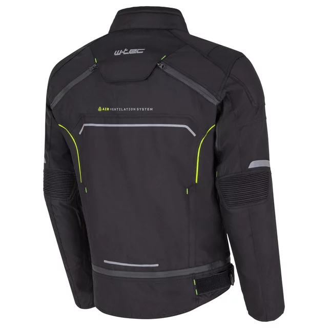 Men’s Motorcycle Jacket W-TEC Progair - Black-Fluo