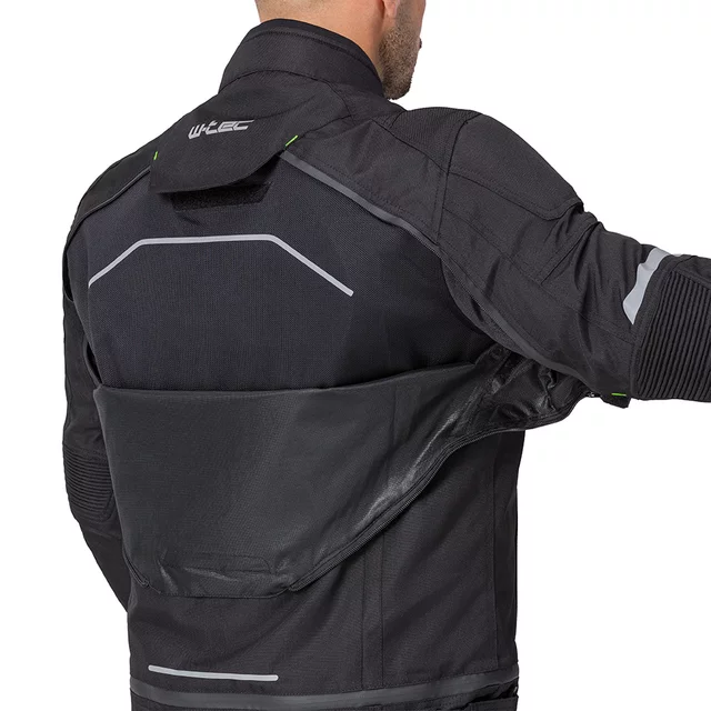 Men’s Motorcycle Jacket W-TEC Progair - Black-Fluo
