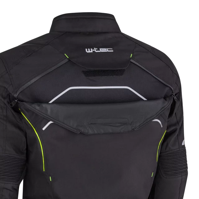 Men’s Motorcycle Jacket W-TEC Progair - Black-Fluo