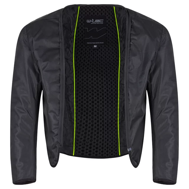 Men’s Motorcycle Jacket W-TEC Progair - Black-Fluo
