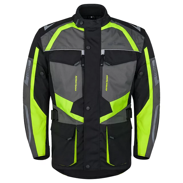 Men’s Motorcycle Jacket W-TEC Burdys Evo - Black-Grey-Red