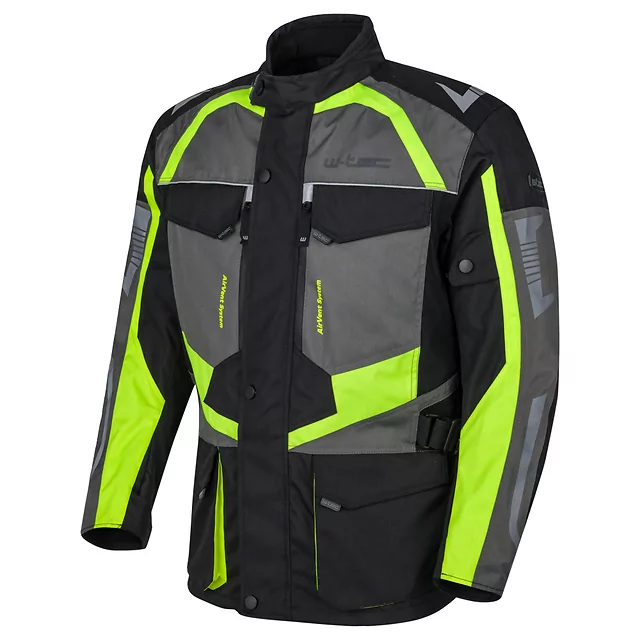 Men’s Motorcycle Jacket W-TEC Burdys Evo - Black-Grey-Red