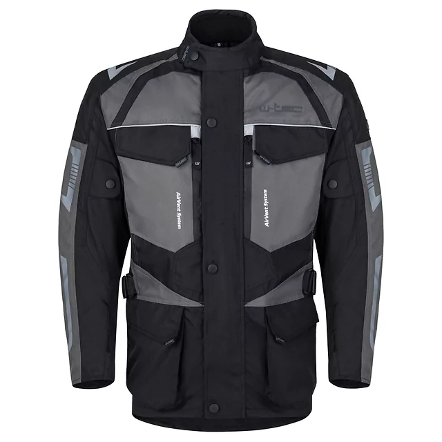 Men’s Motorcycle Jacket W-TEC Burdys Evo - Black-Grey-Red