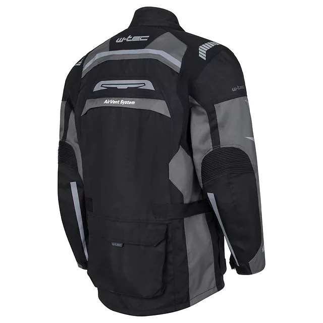 Men’s Motorcycle Jacket W-TEC Burdys Evo - Black-Grey-Red