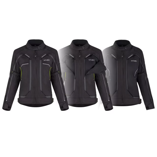 Women’s Motorcycle Jacket W-TEC Progair Lady - Black-Fluo