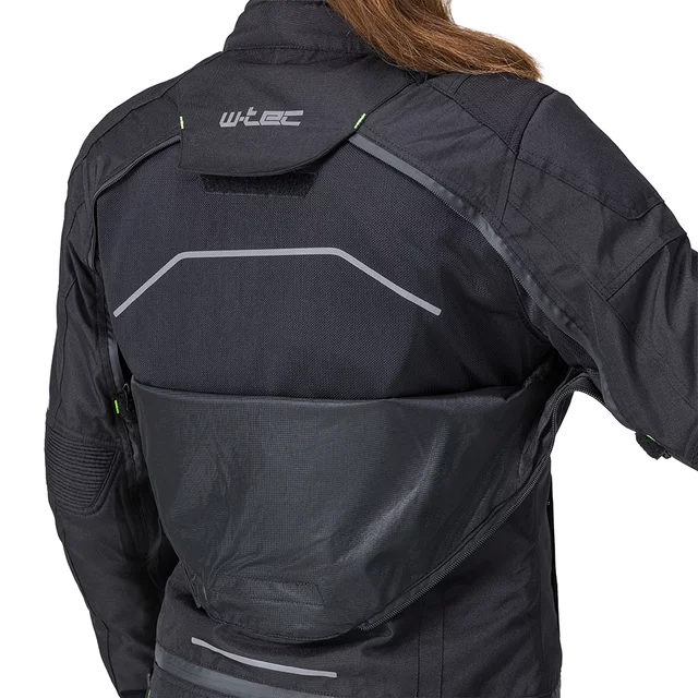 Women’s Motorcycle Jacket W-TEC Progair Lady - Black-Fluo