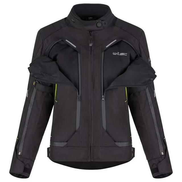 Women’s Motorcycle Jacket W-TEC Progair Lady - Black-Fluo - Black-Fluo