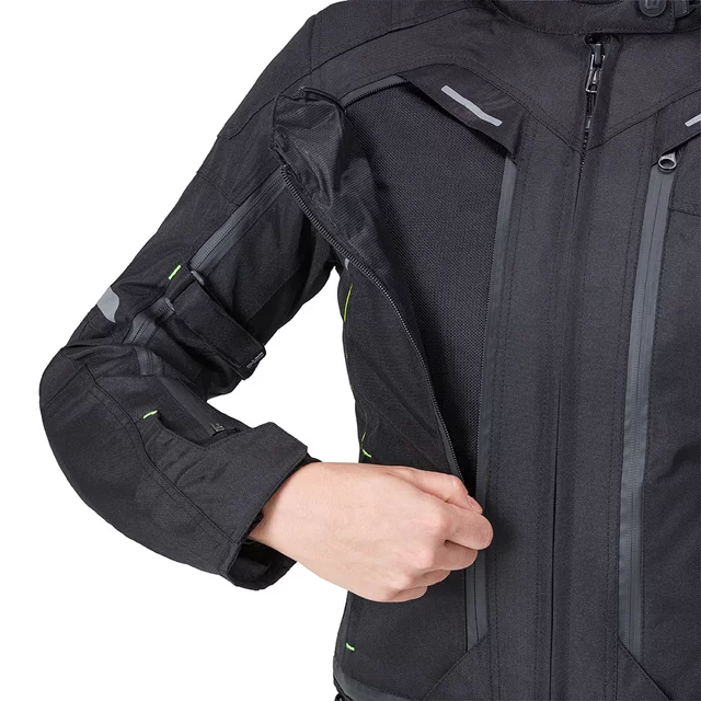 Women’s Motorcycle Jacket W-TEC Progair Lady - Black-Fluo