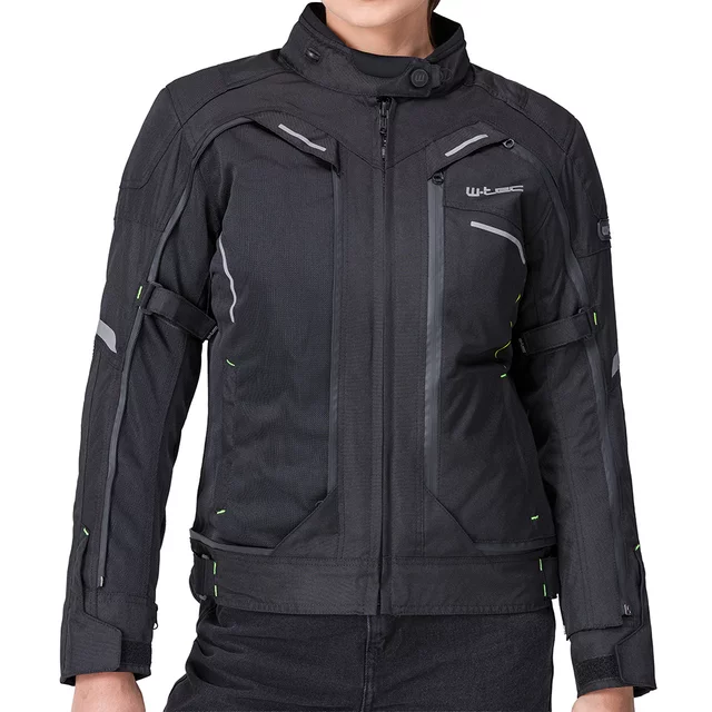 Women’s Motorcycle Jacket W-TEC Progair Lady - Black-Fluo