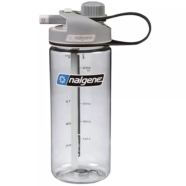 Sports Water Bottle NALGENE MultiDrink Sustain 600 ml - Purple - Clear