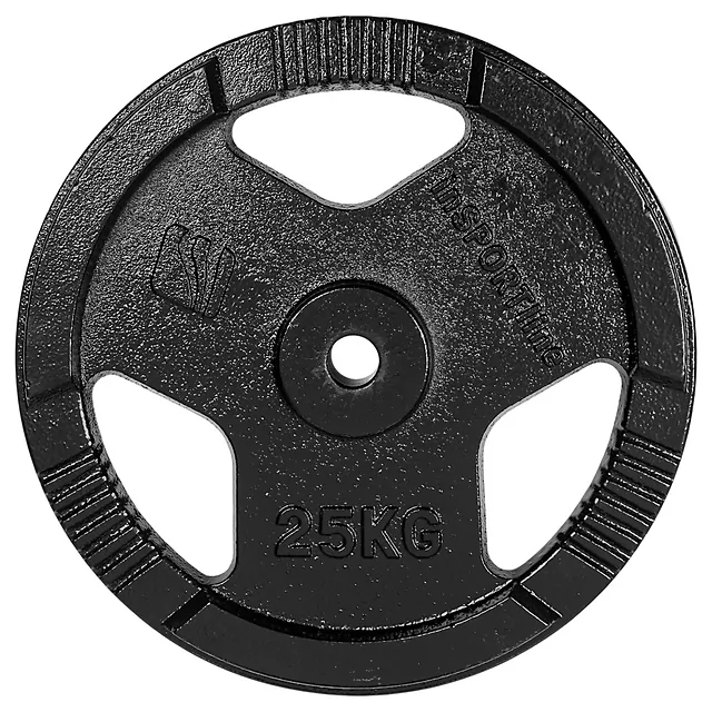 Cast Iron Weight Plate inSPORTline Hamerton Black 25 kg, 30 mm