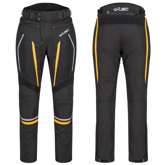 Men’s Summer Motorcycle Pants W-TEC Toranio - Black-Yellow
