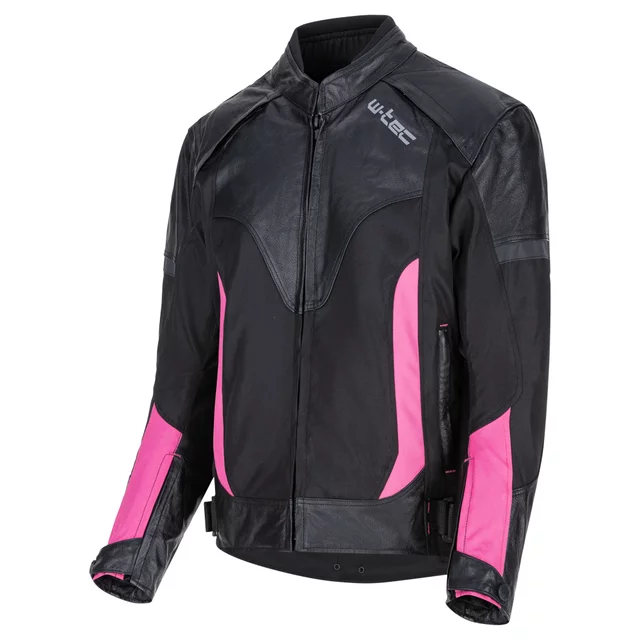 Women’s Motorcycle Jacket W-TEC Durmana - Black-Pink