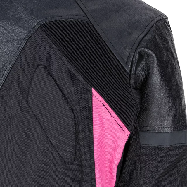 Women’s Motorcycle Jacket W-TEC Durmana - Black-Pink