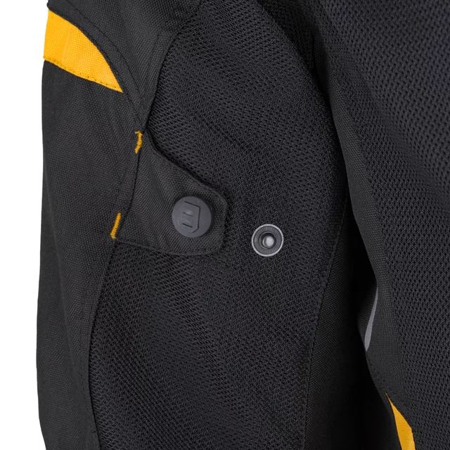 Men’s Summer Motorcycle Jacket W-TEC Tosheck - Black-Yellow