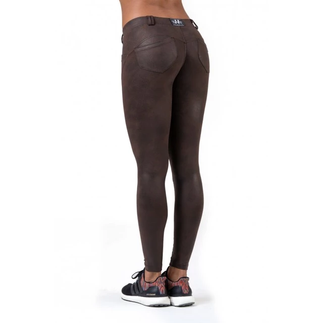 Women’s Leggings Nebbia Leather Look Bubble Butt 538