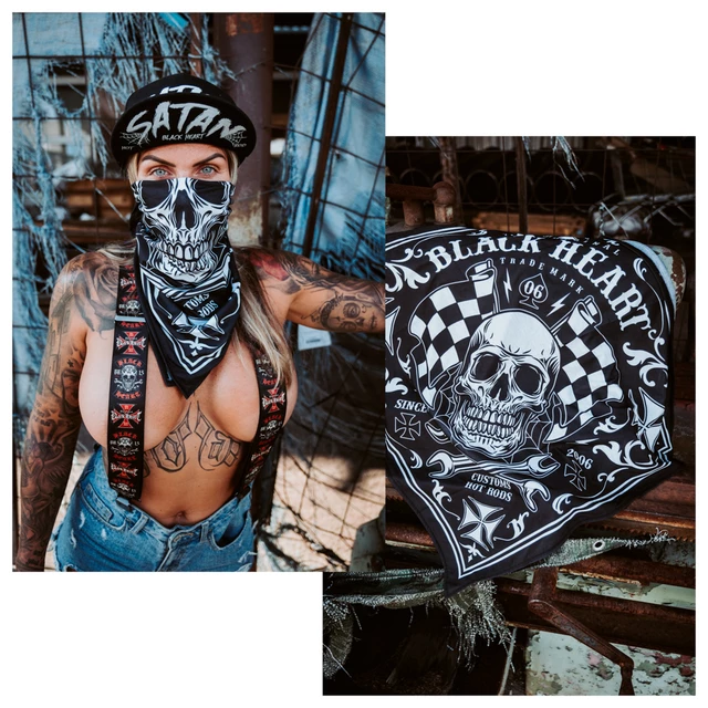 Neck Warmer W-TEC Black Heart Bandest - Bones